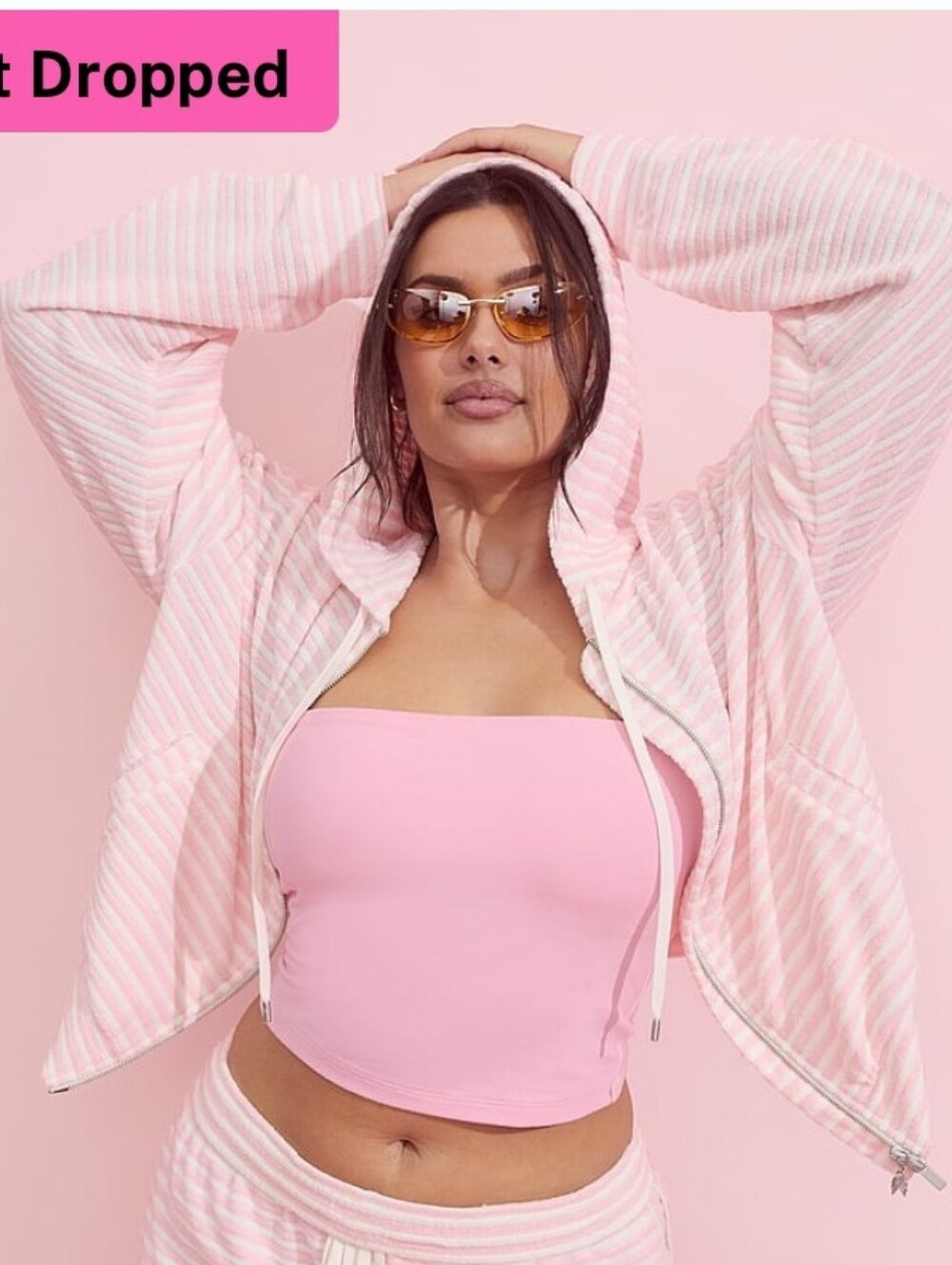 Victoria's Secret Angel Essentials Micro Terry Full Zip Hoodie NEW XS MSRP $70